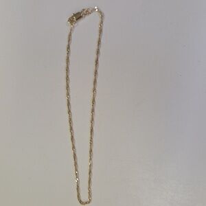 Gold plated anklet